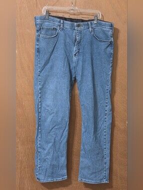 Wrangler Men's Blue Straight Jeans 36 X 30